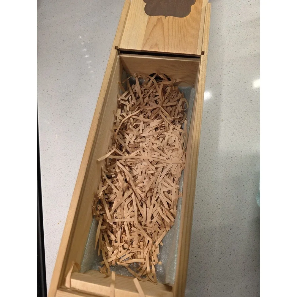 Wine Packaging Wooden Wine Box Gift Box Natural Wood Box Slide Opening